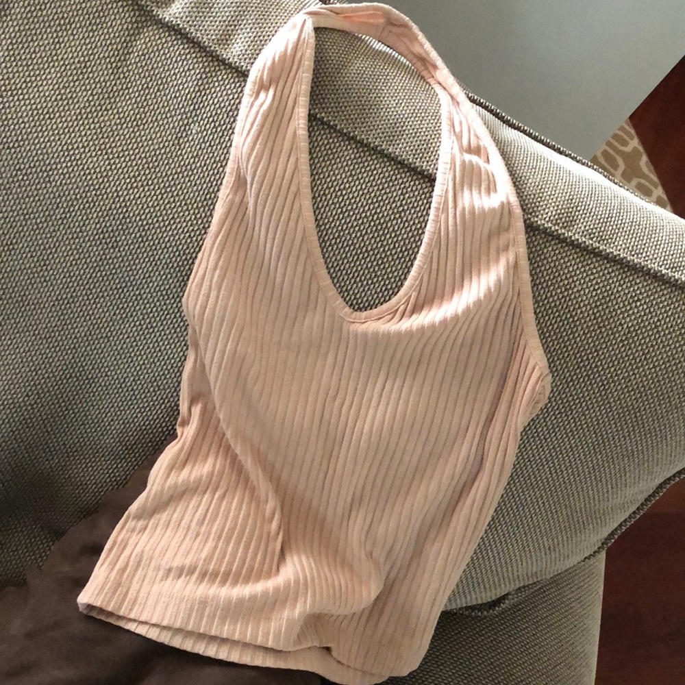 Halter top ribbed top